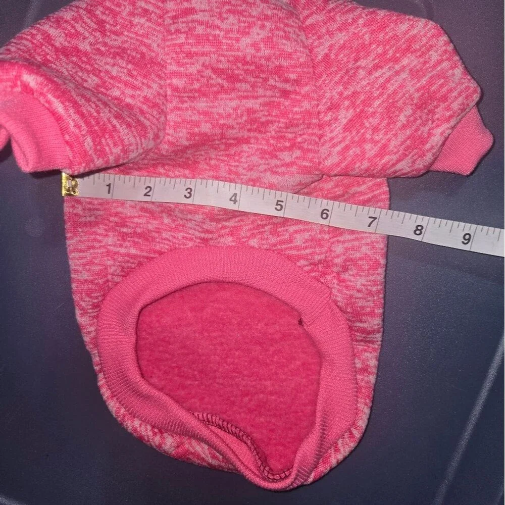 Classic Pink Marled Knit Dog Sweater